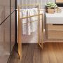 Baltica Design Aksel II Gold wieszak na ręczniki 60 cm stojący złoty zdj.3