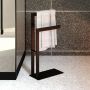 Baltica Design Ove II wieszak na ręczniki 60 cm stojący czarny zdj.3