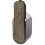 Outlet - Bisk Bergen wieszak pojedynczy chrom/drewno 07062 zdj.1
