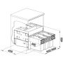 Blanco Select II sortownik na odpady 45 l czarny 526209 zdj.2