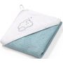 Babyono okrycie kąpielowe 100x100 cm frotte chmurka niebieski 142/09 zdj.1