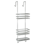 Hyggli Inox półka prysznicowa 25x12,1x79,1 cm zawieszana na kabinę stal 50-112 zdj.1
