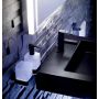 Emco Loft kubek do mycia zębów czarny/szkło satynowane 052013300 zdj.3