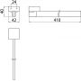 Emco Loft wieszak na ręcznik 41 cm chrom 055000142 zdj.2