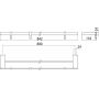 Emco Loft drążek na ręcznik 80 cm podwójny chrom 056100180 zdj.2
