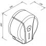 Faneco Pop S pojemnik na papier toaletowy biały/szary J18PGWG zdj.2