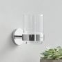Grohe Essentials kubek do mycia zębów z uchwytem ściennym szkło/chrom 40447001 zdj.5