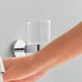 Grohe Essentials Cube kubek do mycia zębów z uchwytem ściennym szkło/chrom 40755001 zdj.4