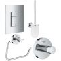 Zestaw Grohe Skate Cosmopolitan przycisk spłukujący z zestawem akcesoriów Essentials chrom (38732000, 40374001,  40364001, 40689001) zdj.1