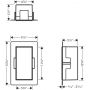 Hansgrohe XtraStoris Minimalistic półka wnękowa 30 cm biały mat 56076700 zdj.2