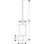 Pojemnik ze szczotką WC Hansgrohe Axor Steel 41835800 zdj.2