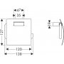 Uchwyt na papier toaletowy Hansgrohe Axor Steel 41838800 zdj.2