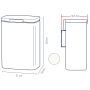 Kela Damian kosz na śmieci 5 l biały 23985 zdj.2