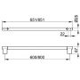 Keuco Plan drążek na ręcznik 85 cm chrom 14901170800 zdj.2