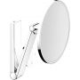Keuco Cosmetic mirrors lusterko kosmetyczne 21,2x31,4 cm okrągłe z oświetleniem brąz szczotkowany 17612030000 zdj.1