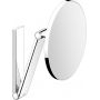 Keuco Cosmetic mirrors lusterko kosmetyczne 21,2x31,4 cm okrągłe nikiel szczotkowany 17612050000 zdj.1