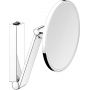 Keuco Cosmetic mirrors lusterko kosmetyczne 21,2x31,8 cm okrągłe z oświetleniem nikiel szczotkowany 17612059004 zdj.1