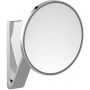 Keuco Cosmetic mirrors lusterko kosmetyczne 21,2x31,8 cm okrągłe z oświetleniem chrom czarny szczotkowany 17612139003 zdj.1