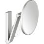 Keuco Cosmetic mirrors lusterko kosmetyczne 21,2x31,8 cm okrągłe z oświetleniem stal szlachetna 17612219002 zdj.1