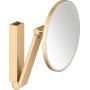 Keuco Cosmetic mirrors lusterko kosmetyczne 21,2x31,8 cm okrągłe z oświetleniem mosiądz szczotkowany 17612259004 zdj.1