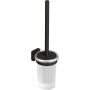 Kludi Vela S szczotka toaletowa z rączką ścienna czarny szczotkowany 25974N2 zdj.1