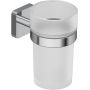 Kludi Vela S kubek na szczoteczki z uchwytem ściennym chrom 2597505 zdj.1