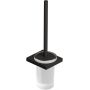 Kludi Vela C szczotka toaletowa z rączką ścienna czarny szczotkowany 31974N2 zdj.1