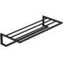 Kludi Vela R wieszak na ręcznik z półką 60 cm czarny szczotkowany 58989N2 zdj.1
