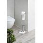Q-Bath Perfect Minimalism stojak na papier toaletowy ze szczotką WC chrom/lastryko AWD02341566 zdj.3