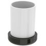 Roca Tempo kubek na szczoteczki stojący szkło/czarny A817022022 zdj.1
