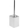 Sapho Sylvia szczotka toaletowa stojąca biały/chrom 1309-28 zdj.1