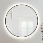 Baltica Design Bright lustro 60 cm okrągłe z oświetleniem LED czarne barwa neutralna zdj.4