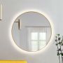 Baltica Design Bright lustro 60 cm okrągłe z oświetleniem LED złote barwa ciepła zdj.5