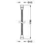 Tres Selection wąż prysznicowy 170 cm chrom 91.34.828 zdj.2