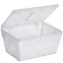Wenko Adria koszyk łazienkowy z pokrywą biały 22077100 zdj.3