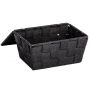 Wenko Adria koszyk łazienkowy z pokrywą czarny 22197100 zdj.4