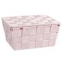 Wenko Adria koszyk łazienkowy z pokrywą różowy 22574100 zdj.3