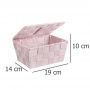 Wenko Adria koszyk łazienkowy z pokrywą różowy 22574100 zdj.2