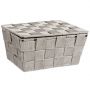 Wenko Adria koszyk łazienkowy z pokrywą beżowy 22575100 zdj.1