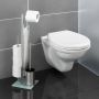 Wenko Rivalta stojak na papier toaletowy ze szczotką do WC 3w1 srebrny 21564100 zdj.4