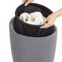 Wenko Candy kosz na pranie 2w1 stojący szary 25625100 zdj.4