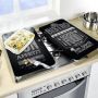 Wenko Universal płyta kuchenna wielofunkcyjna szklana 2 szt czarny 2521483100 zdj.7