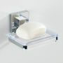 Wenko VL Quadro mydelniczka wisząca srebrny/przezroczysty 22681100 zdj.4