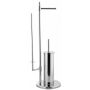 YokaHome Sisu stojak na papier toaletowy ze szczotką WC chrom P.SISU-CHR zdj.1