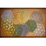 Zone Denmark Hexagon podstawki kuchenne Khaki/Sand/Almond 32704 zdj.3