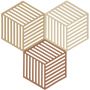 Zone Denmark Hexagon podstawki kuchenne Khaki/Sand/Almond 32704 zdj.1
