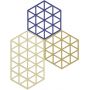 Zone Denmark Triangles podstawki kuchenne Khaki/Sand/Indigo 32706 zdj.1