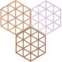 Zone Denmark Triangles podstawki kuchenne Terracotta/Lupin/Almond 32707 zdj.1