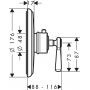 Axor Montreux bateria prysznicowa podtynkowa termostatyczna nikiel szczotkowany 16824820 zdj.2
