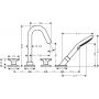 Axor Citterio M bateria wannowo-prysznicowa 4-otworowa chrom 34446000 zdj.2